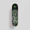 MF DOOM Green & Silver deck flip to detail