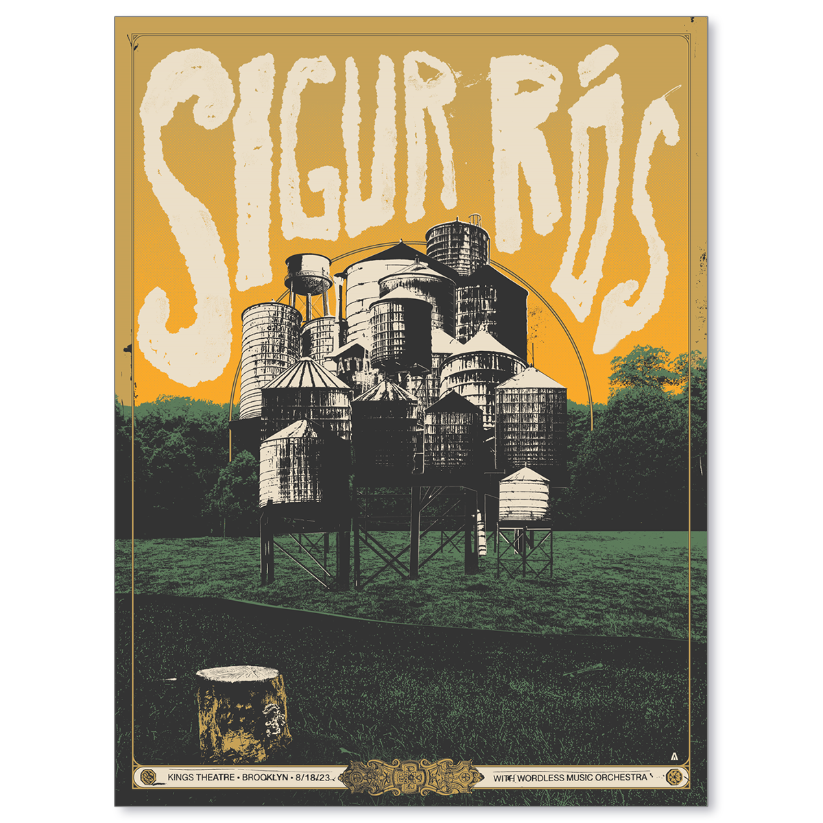 Sigur Rós Brooklyn August 18, 2023 Poster