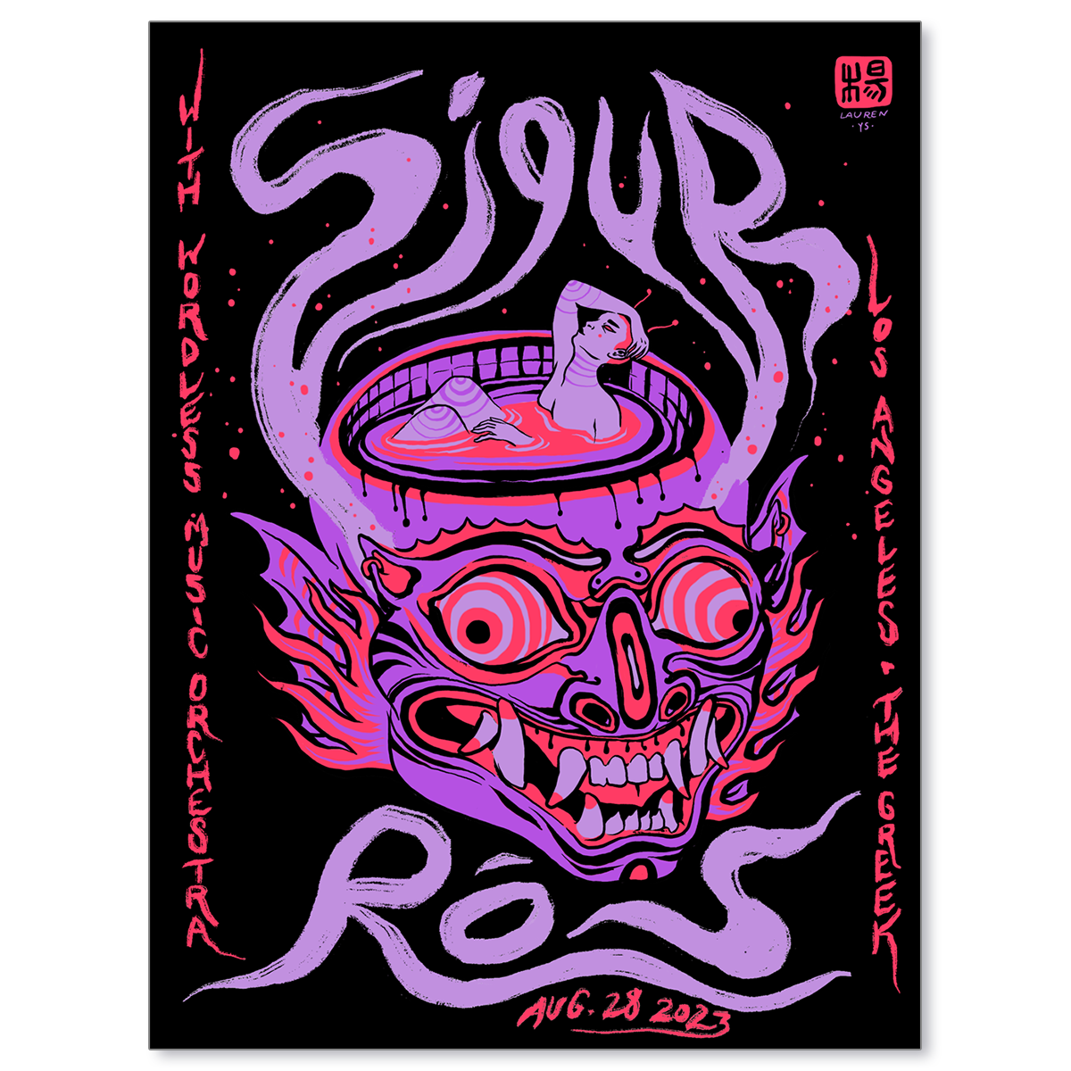 Sigur Rós Los Angeles August 28, 2023 Poster