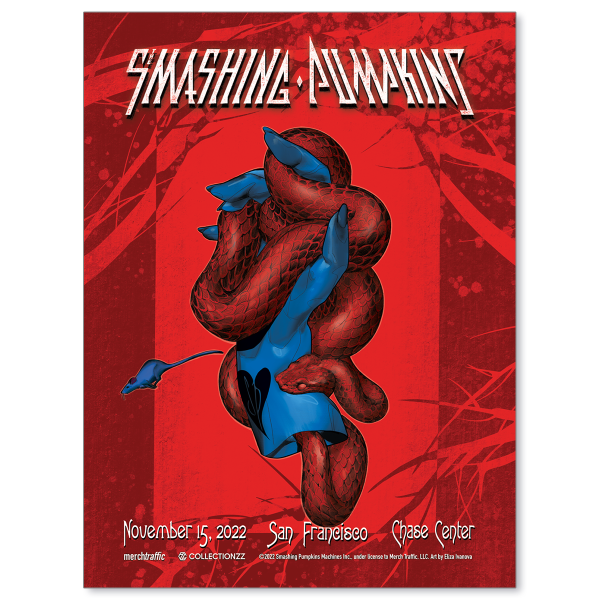 The Smashing Pumpkins San Francisco November 15, 2022 Print