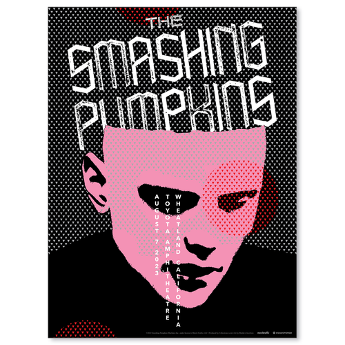The Smashing Pumpkins Wheatland August 7, 2023 Poster & Setlist Trading Card