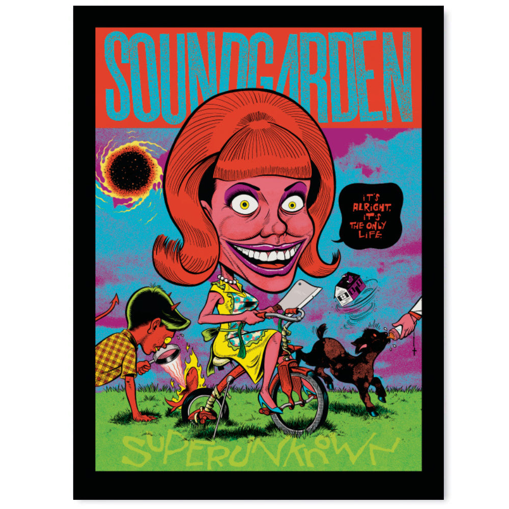 Soundgarden Superunknown 30th Anniversary Print (Black Rainbow Foil Edition)