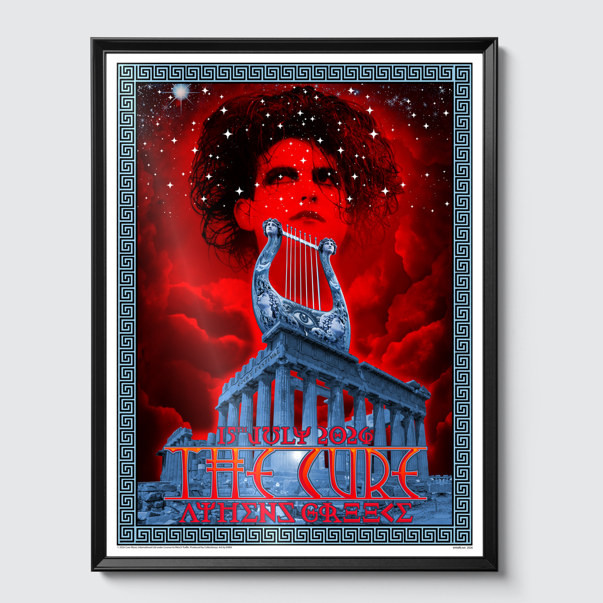 Framed on gallery wall
