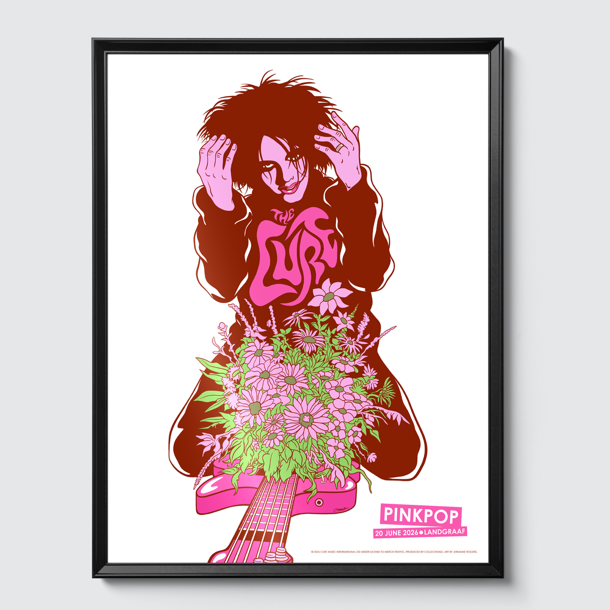 Framed on gallery wall