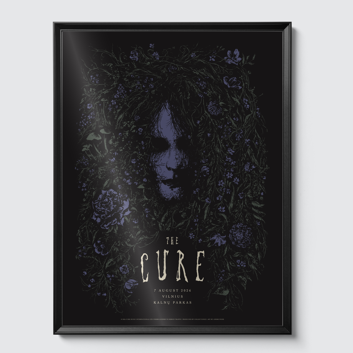 Framed on gallery wall