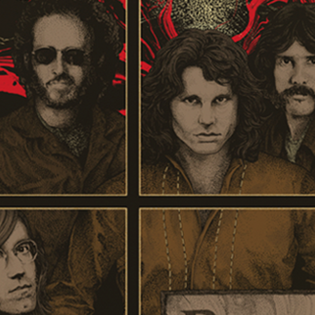 The Doors Morrison Hotel Print by Richey Beckett (Indian Summer Edition) — artwork in setting