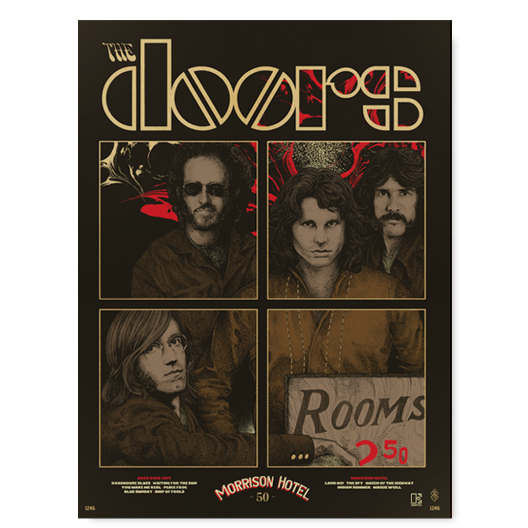 The Doors Morrison Hotel Print by Richey Beckett (Indian Summer Edition)