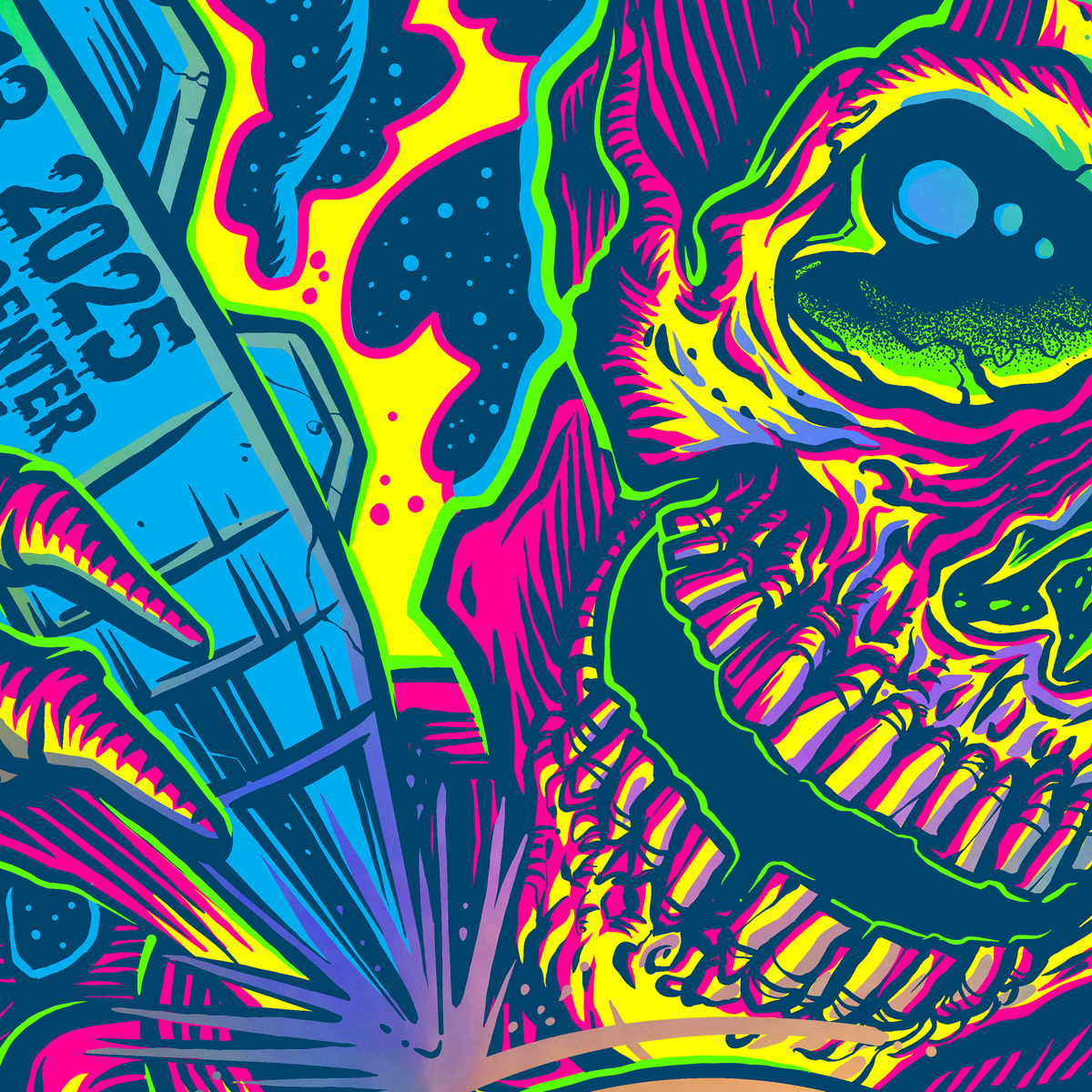 Print detail close-up