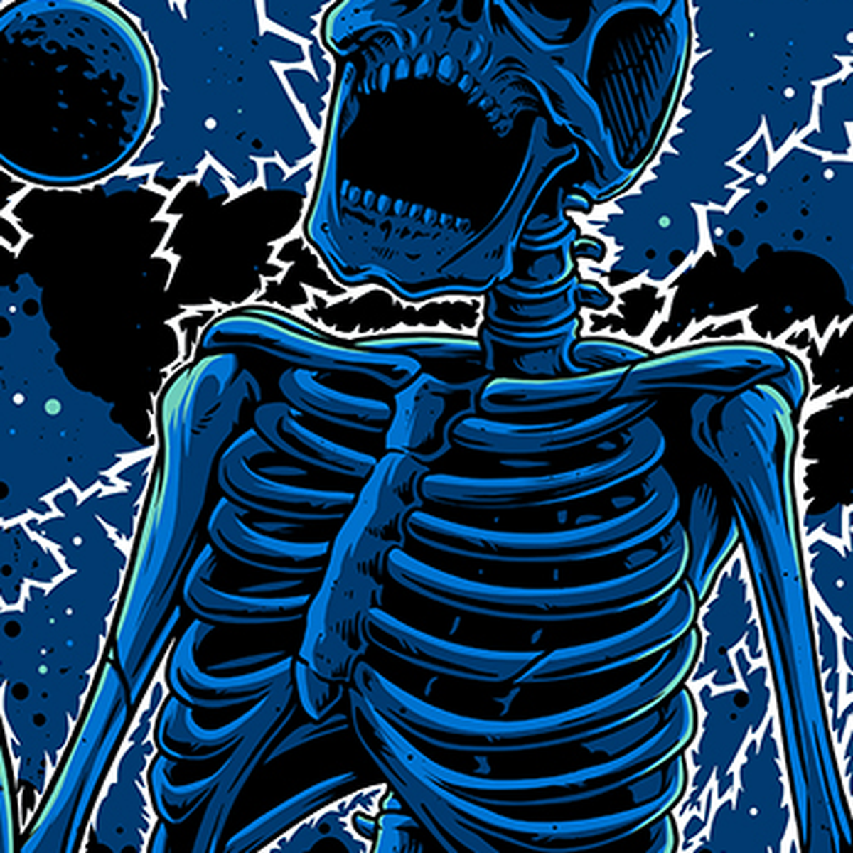 Print detail close-up