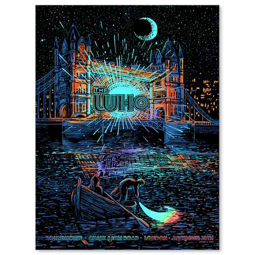 The Who London 1970 by James R. Eads (Rainbow Foil Edition)