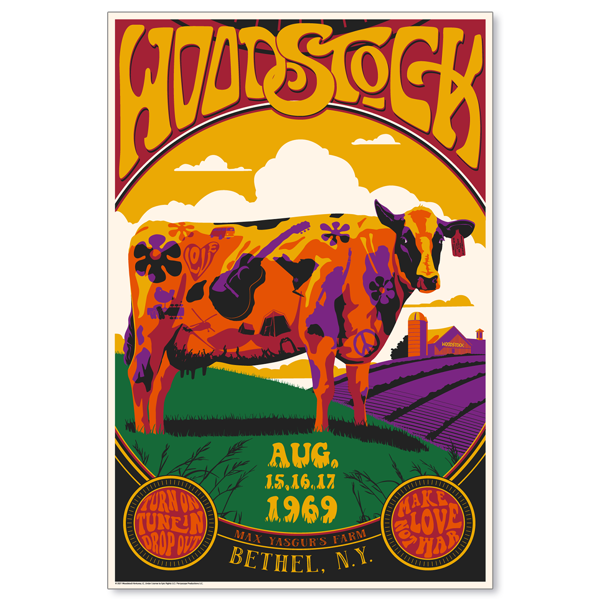 Woodstock Max Yasgur's Farm (Purple Hills Variant)