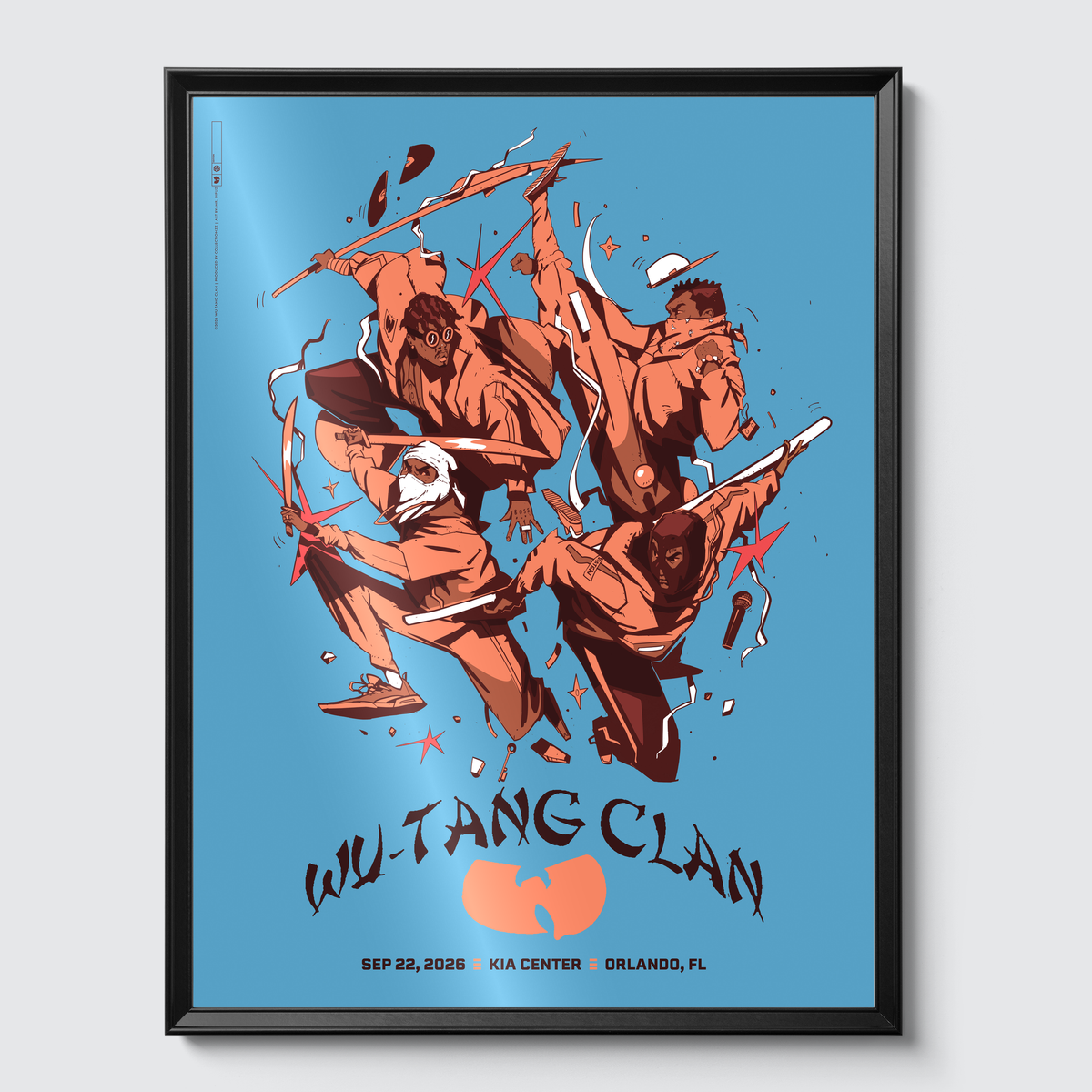 Framed on gallery wall
