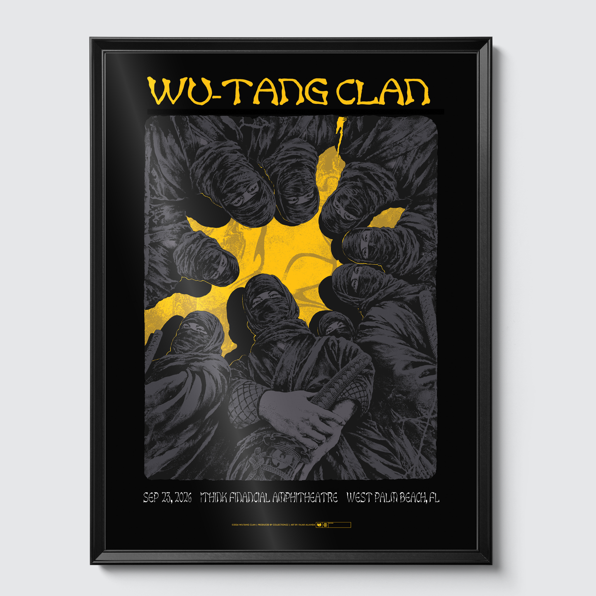 Framed on gallery wall