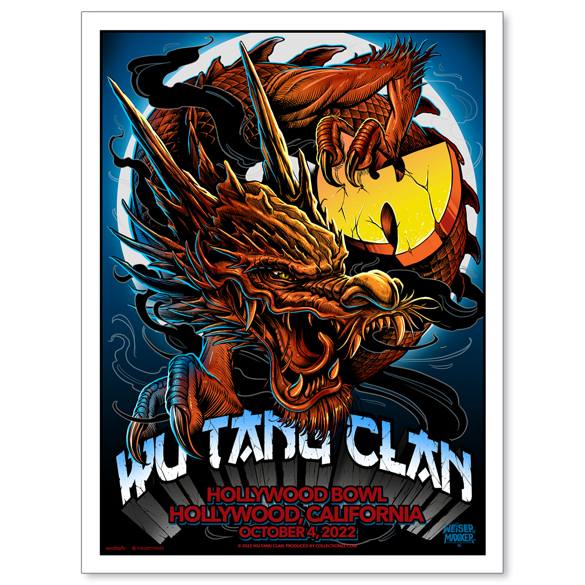 Wu-Tang Clan Los Angeles October 4, 2022 Print (Maxx242)