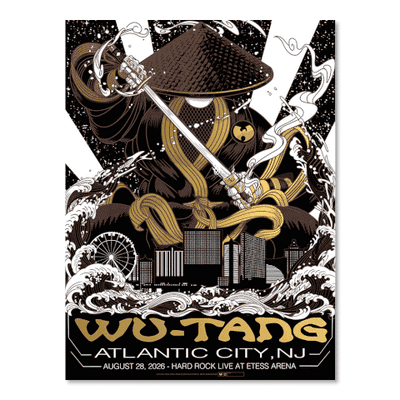 Wu-Tang Clan Atlantic City August 28, 2026 (Collector's Gold Foil Edition)