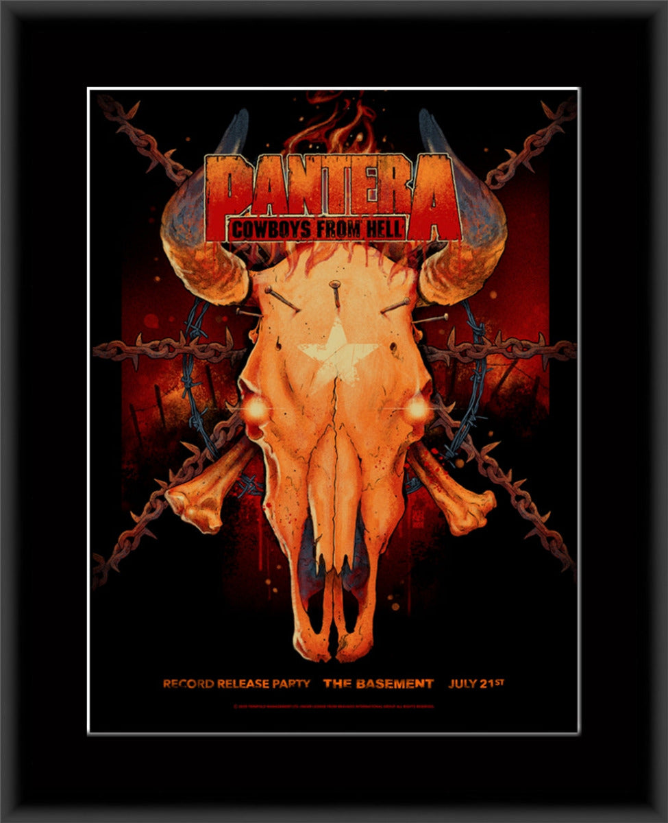 Pantera Dallas 1990 at The Basement by Vance Kelly (Main Edition) — artwork in setting