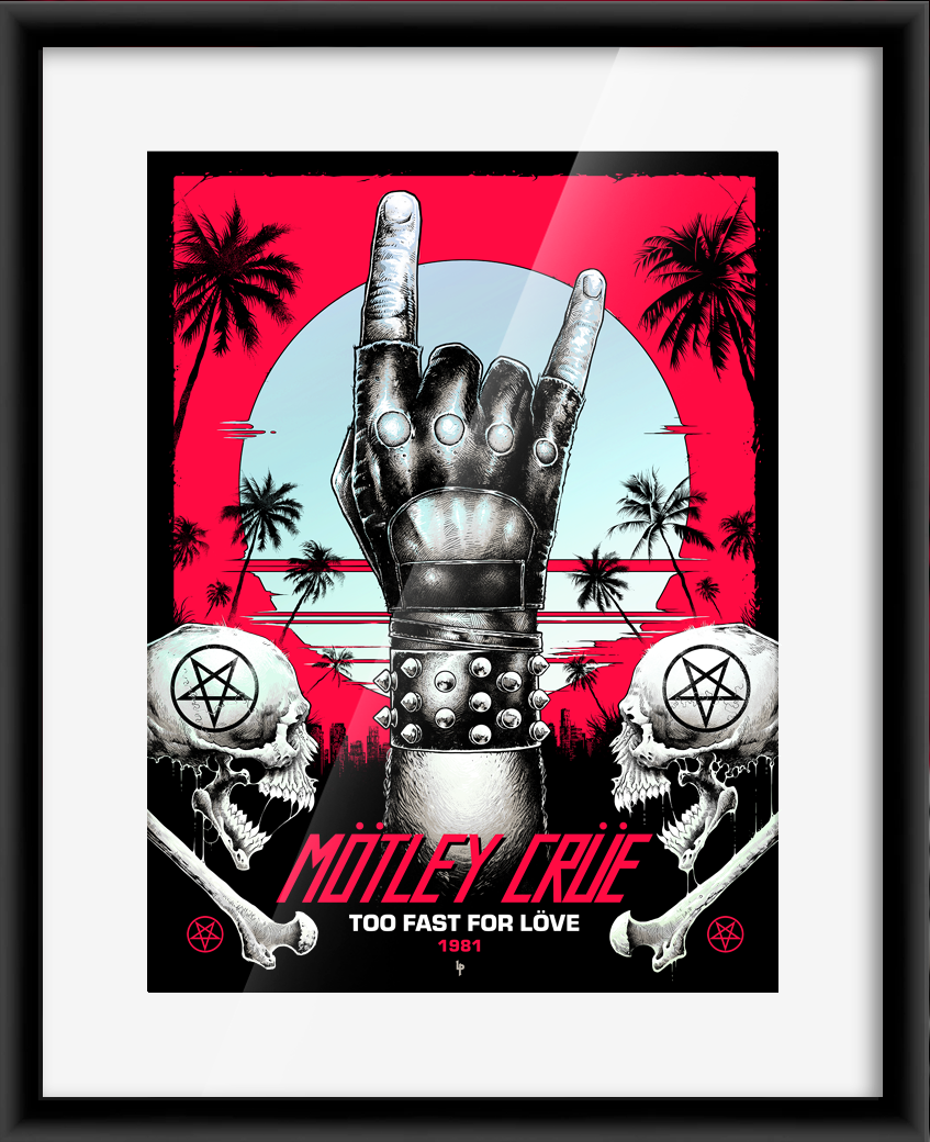 Mötley Crüe Too Fast For Love by Luke Preece (Rainbow Foil)