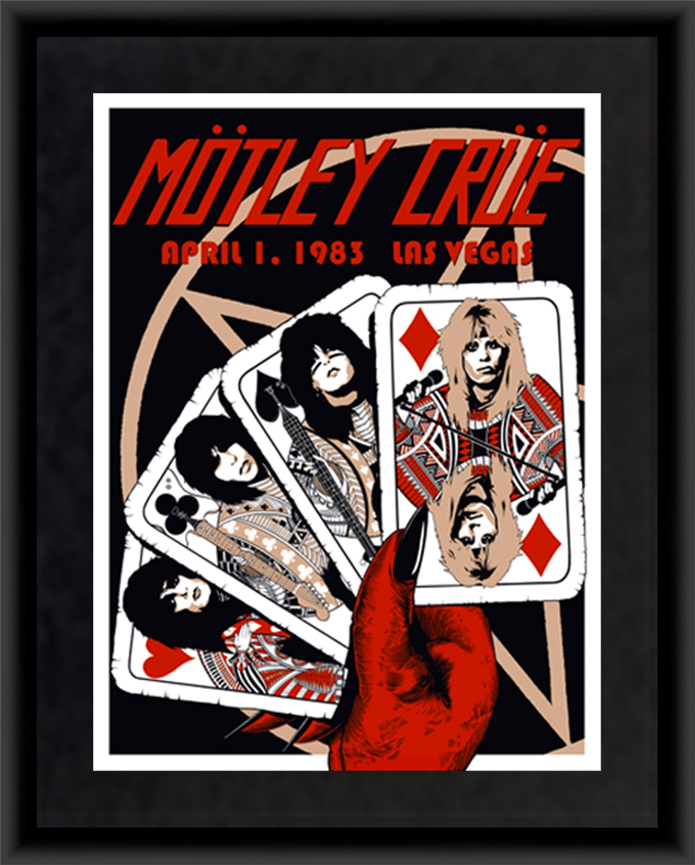 Mötley Crüe Las Vegas 1983 by Andrew Alekseev (Main Edition) &mdash; artwork in setting