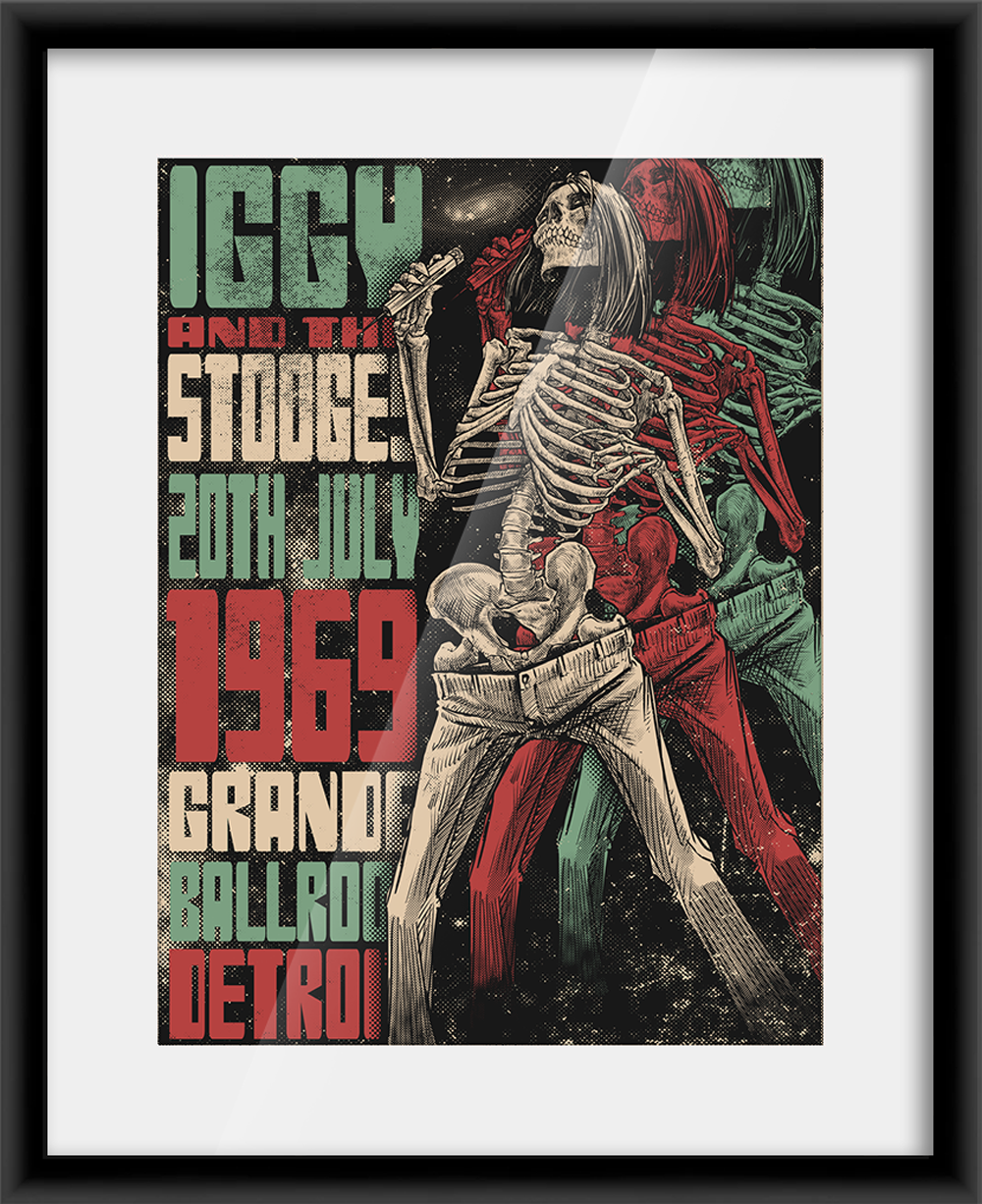Iggy and The Stooges Detroit 1969 (Main Edition) — artwork in setting