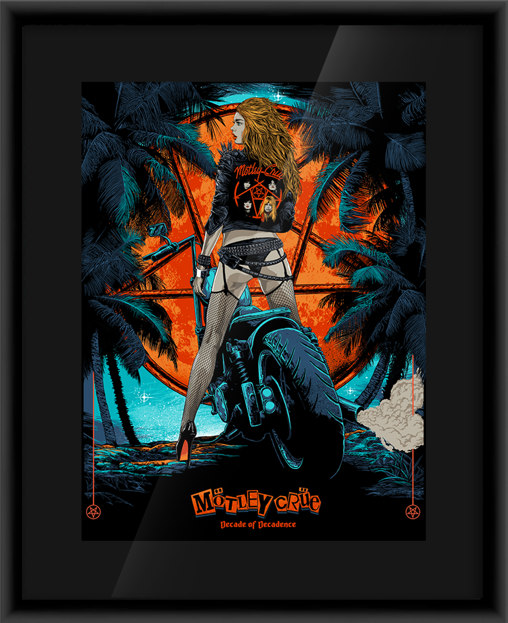 Mötley Crüe Decade of Decadence &mdash; artwork in setting