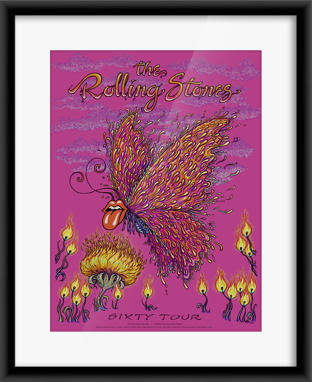 Rolling Stones Sixty Tour by Marq Spusta (Silk Pink Edition of 5)