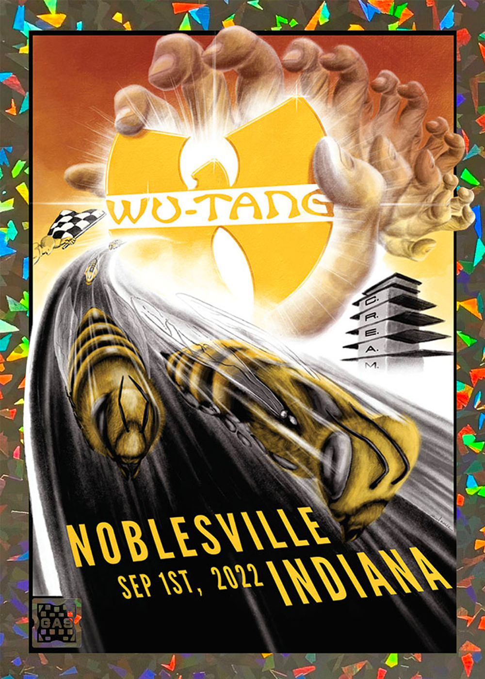 Wu Tang Clan Noblesville September 1, 2022 Exclusive GAS Trading Card