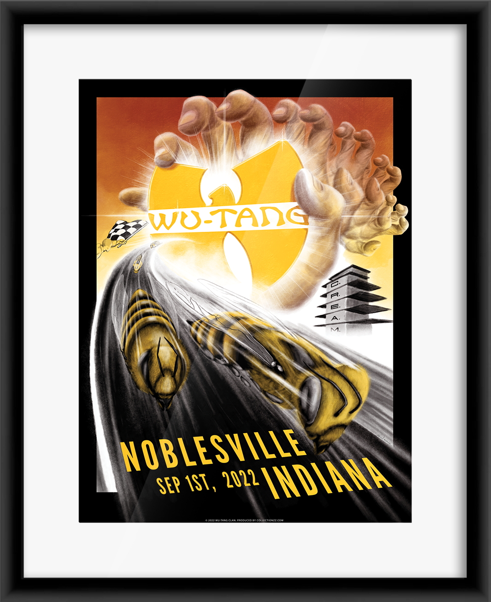 Wu Tang Clan Noblesville September 1, 2022 Print + Trading Card Combo