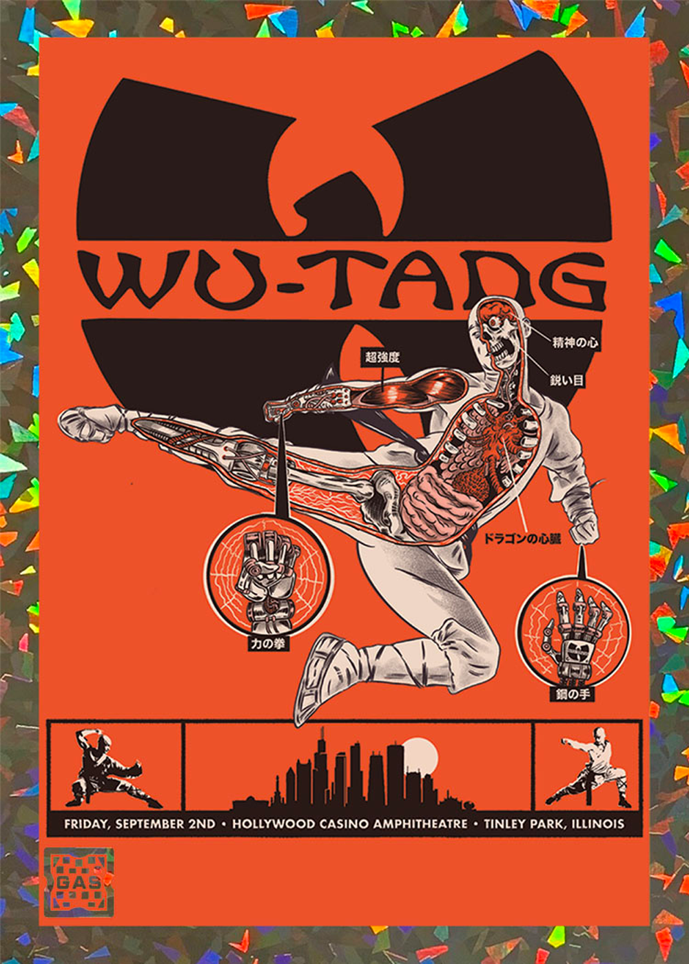 Wu Tang Clan Tinley Park September 2, 2022 Exclusive GAS Trading Card