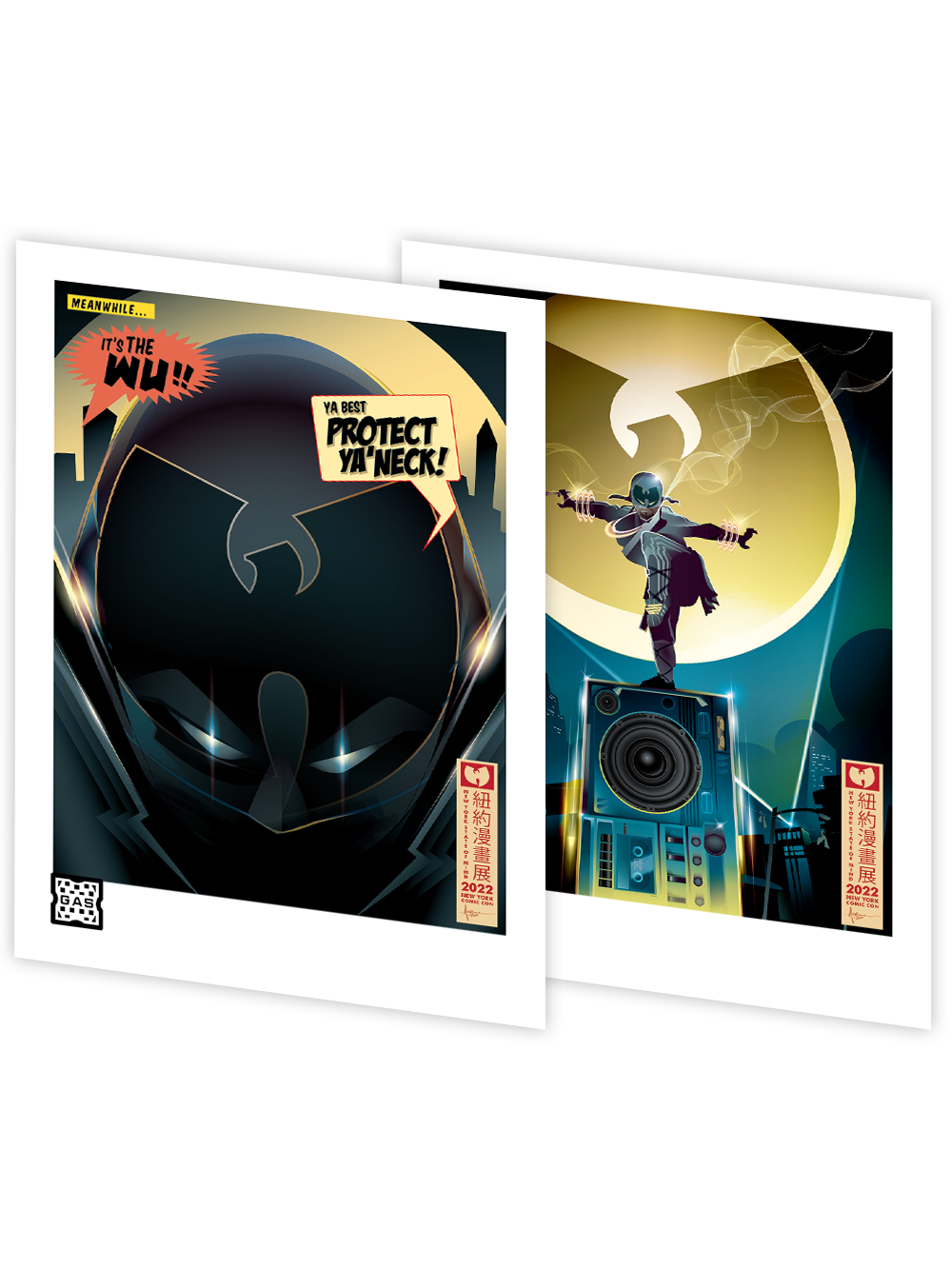 Wu Tang Clan New York Comic Con Trading Cards (Set of 2)