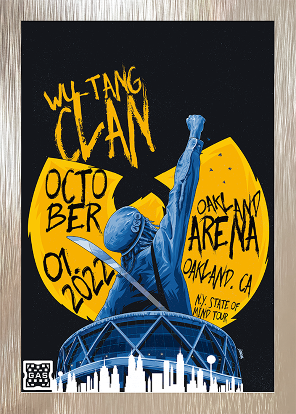 Wu Tang Clan Oakland October 1, 2022 Exclusive GAS Trading Card