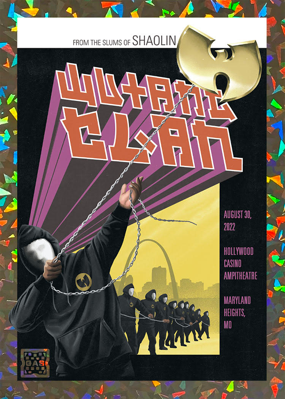 Wu Tang Clan St. Louis August 30, 2022 Print + Trading Card Combo