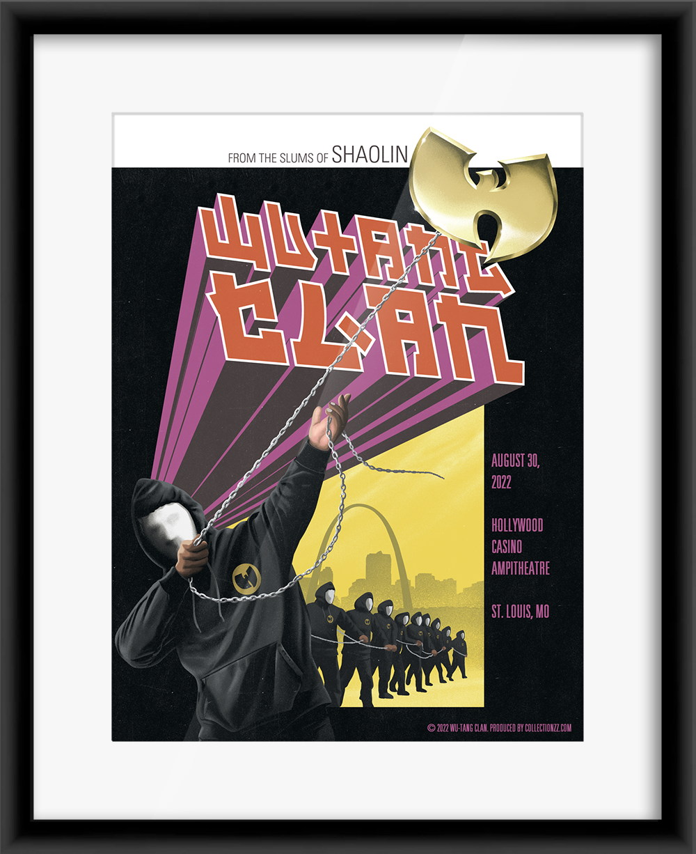 Wu Tang Clan St. Louis August 30, 2022 Print + Trading Card Combo