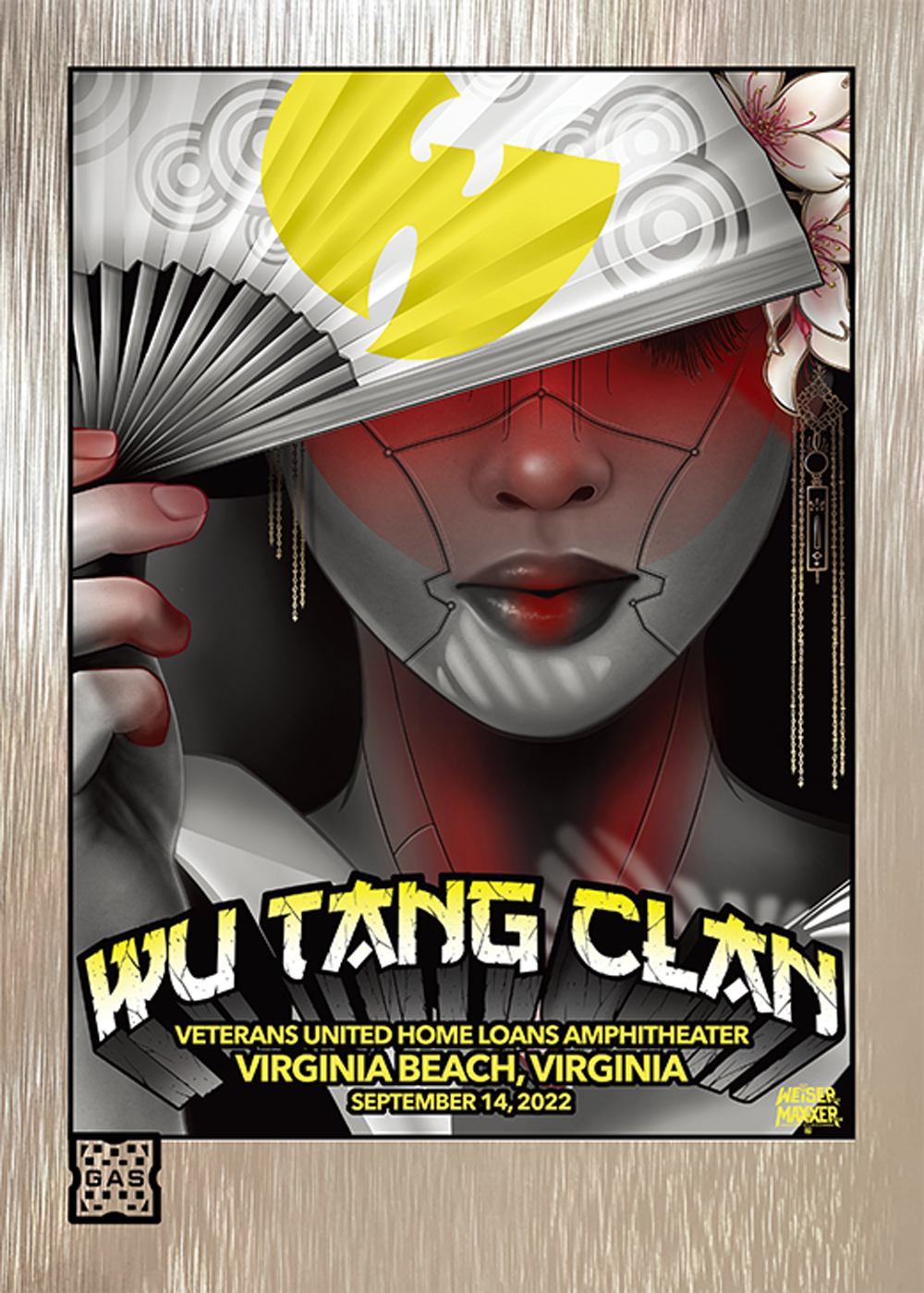 Wu Tang Clan Virginia Beach September 14, 2022 Exclusive GAS Trading Card